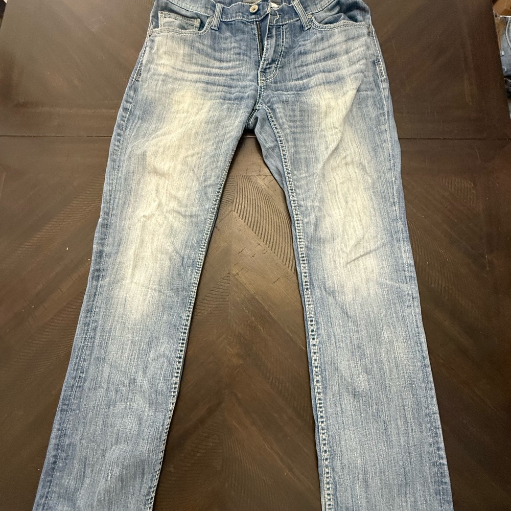 BKE Men's Washed Light Blue Relaxed Jeans - Picture 4 of 4